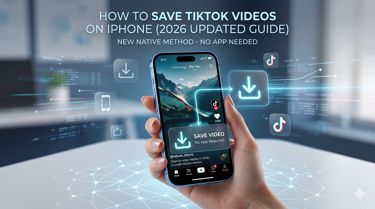 How to Save TikTok Videos on iPhone (No App) — 2026 Updated Guide