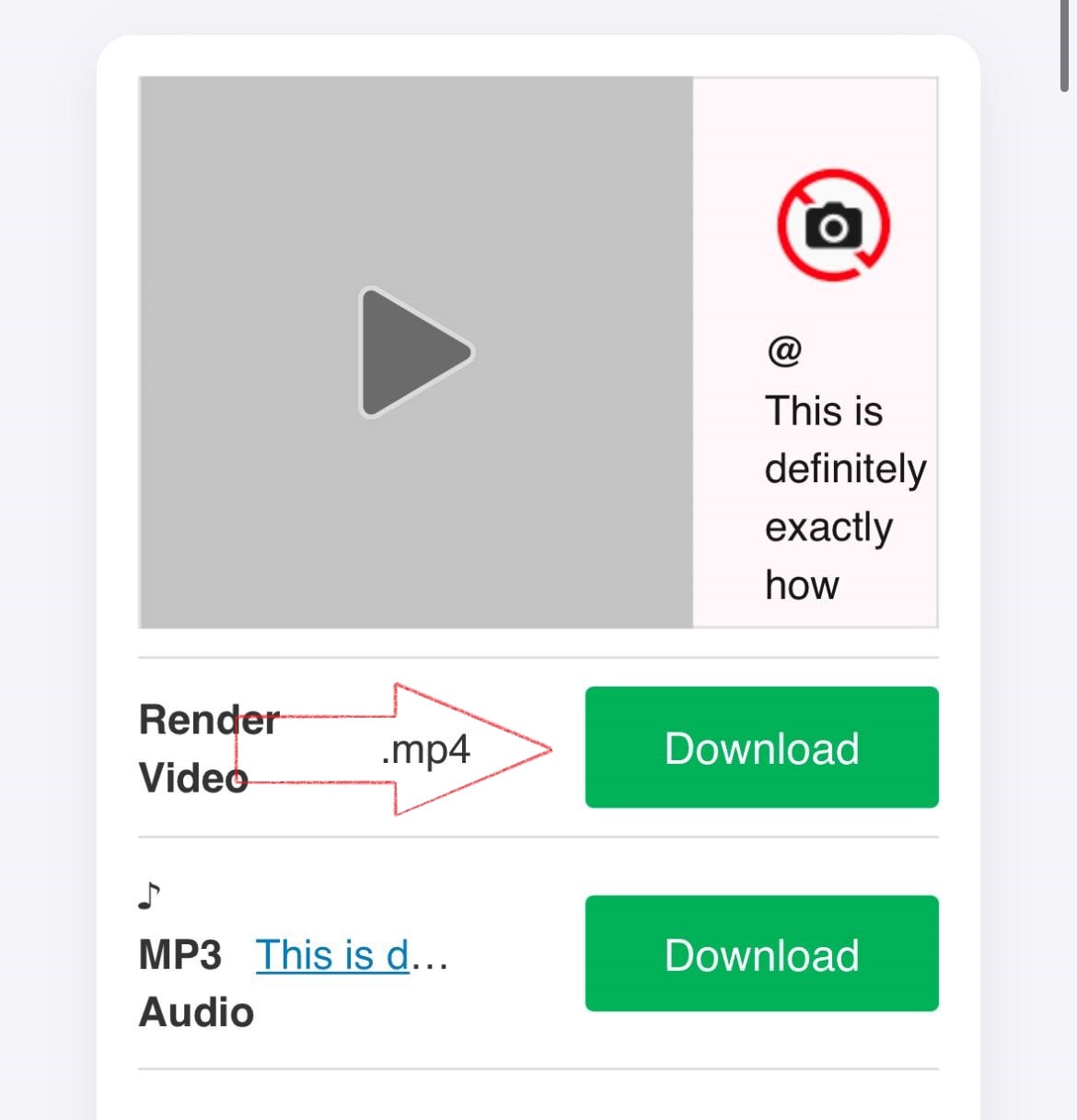 Choose video quality